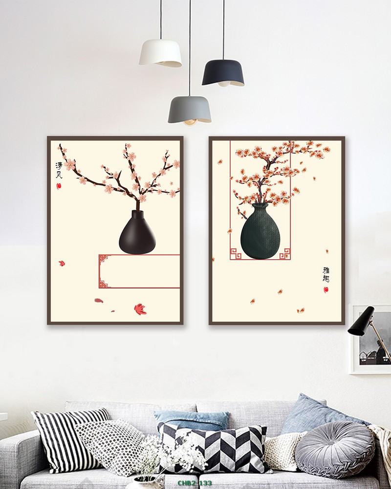 Lọ hoa đào mùa xuân CHB2-133